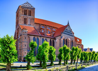 famous old town of wismar - germany