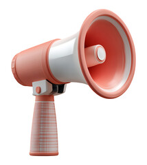 3d megaphone , isolated on transparent background, png