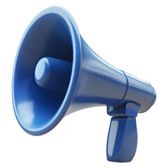 3d megaphone , isolated on transparent background, png
