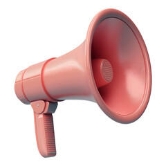 3d megaphone , isolated on transparent background, png