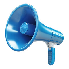 3d megaphone , isolated on transparent background, png