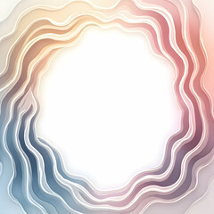 Abstract Wavy Layers with Pastel Colors for Background
