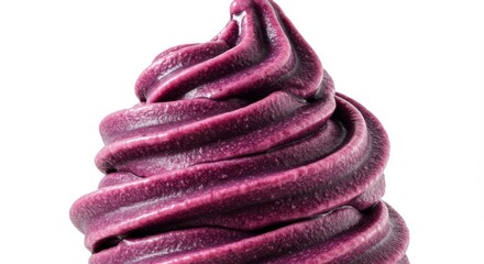 Purple Acai Bowl Swirl Closeup