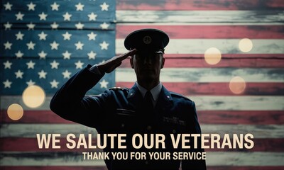 Saluting soldier military honor and patriotism