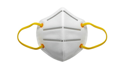 Isolated N95 face mask