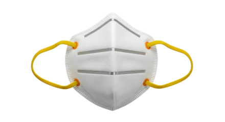 Isolated N95 face mask