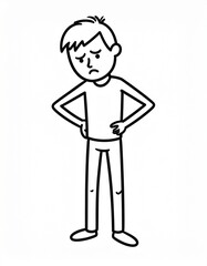 Stickman Feeling Shy