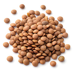 nuts on a white background