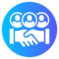 relationship gradient icon