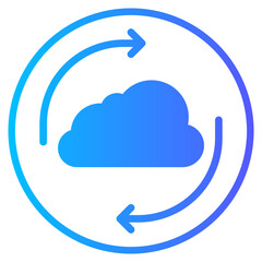 cloud gradient icon