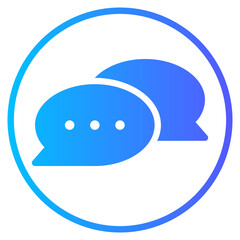 chat gradient icon