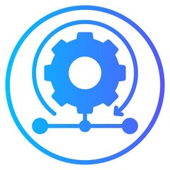 Obraz premium intergration gradient icon