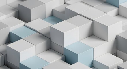 Fototapeta premium abstract isometric cubes background