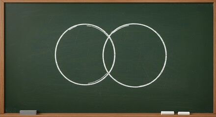 Venn Diagram On Blackboard