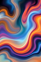 Fototapeta premium gradient digital abstract of flames, flowing shapes with smooth transitions.