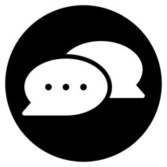 chat glyph icon