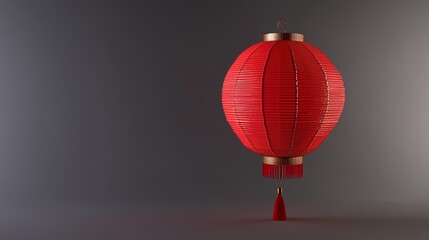 Fototapeta premium Long tube red Chinese lantern 