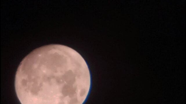 The appearance of the moon at night in the Bekasi area of ​​Indonesia on June 9, 2025 at 00:15 taken by the realme C25 camera and DIY telescope