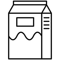 Milk Carton or Dairy Product Icon