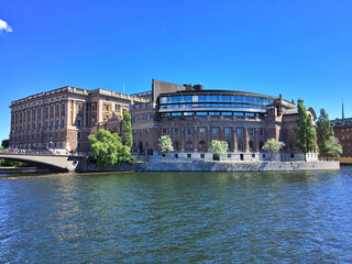 Riksdag Parliament Building  In Stockholm Sweden
