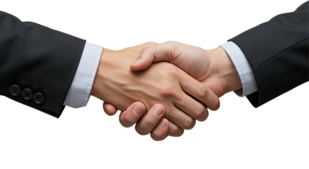 Isolated Business Handshake