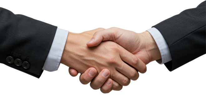Isolated Business Handshake