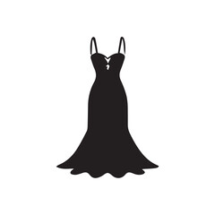 vector illustration of woman dress 