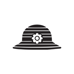 vector illustration of a girls hat