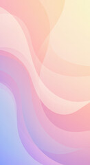 Abstract Pastel Wave Background Soft Pink, Yellow, and Blue Hues