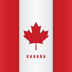 Happy Canada Day background vector illustration, celebration on july 1st