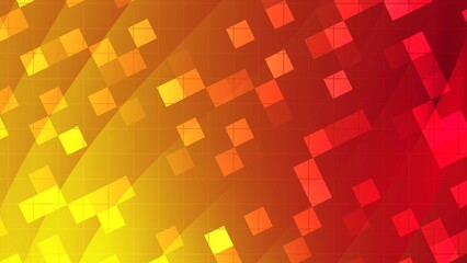 red technology background square shape plain grid line pattern futuristic dynamic 