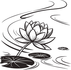 Abstract floral background featuring elegant lily of the valley and water lily flowers, a beautiful vector art illustration of nature's delicate spring blossoms