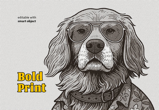 Bold Print Photo Effect