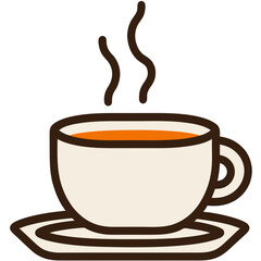 Warm Cup of Hot Beverage with Steaming Vapor