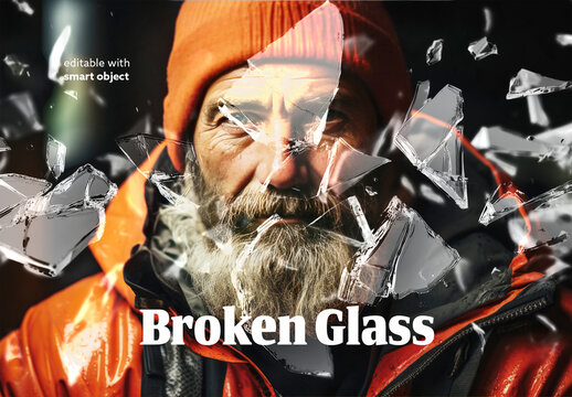 Broken Glass Photo Effect