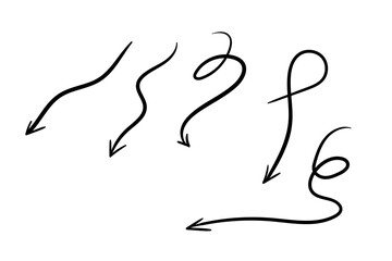 Business element icon in doodle style, arrow, infographic. Isolated vector illustration design. Hand drown business icon. Business idea concept.