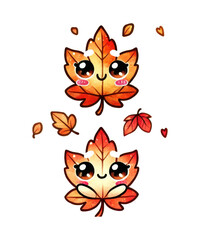 Obraz premium Cute red kitten with a butterfly illustration, a funny domestic animal design
