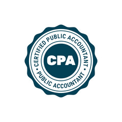 CPA ICON Vector Stamp Sign Symbol Logo