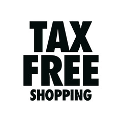Tax Free Shopping Vector