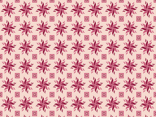 Elegant Pink and Burgundy Starburst Pattern Seamless Textile Design for Fashion and Interior Decor
