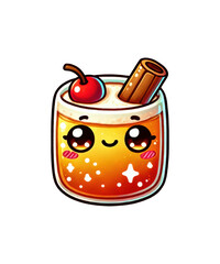 Vibrant cartoon illustrations of sweet fruit jam and honey jars with an apple and spoon, perfect for food and breakfast icons