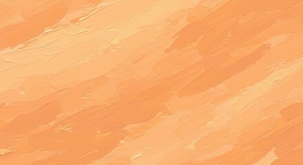 Expressive strokes of apricot paint create a dynamic, textured background with warm, inviting feel.