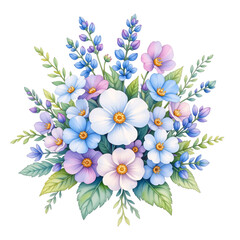 Vibrant floral arrangement studio illustrative artwork bright colors close-up botanical beauty