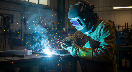 a welder who is doing welding