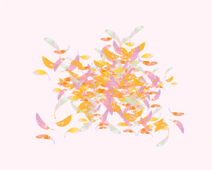 Seamless Yellow and Pink color gradation abstract illustration for wallpaper background or template