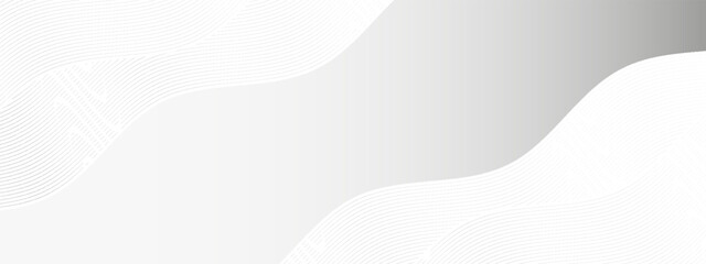 Modern grey white wave curve abstract presentation background. Luxury paper cut background. Abstract decoration, gold pattern, halftone gradient, 3d vector illustration.