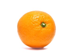 Orange fruit on white background, beautiful texture, high vitamin c fruit concept.