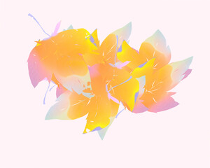 Seamless colorful maple leaves for frame or template background