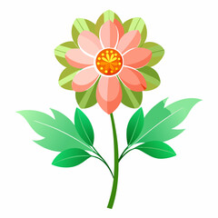 Elegant Ursinia Flower Illustration on a Clean White Background Perfect for Botanical and Nature Inspired Design