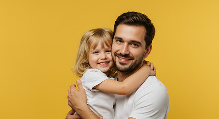 Fototapeta premium Father's Hug, Little One's World